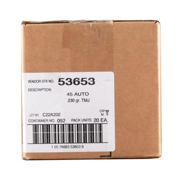 Picture of SPEER LAWMAN 45 AUTO 230GR TMJ AMMO 1000RD 53653 CASE