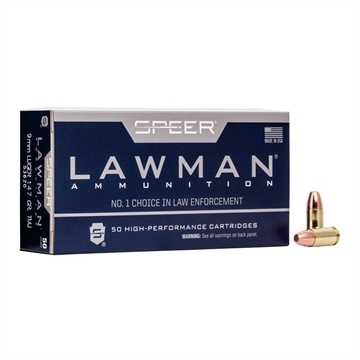 Picture of SPEER LAWMAN 9MM LUGER 147GR TMJ AMMO 1000RD CASE 53620 CASE