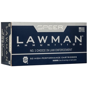 Picture of Speer Lawman Clean-Fire Handgun Ammunition .38 Spl(+P) 158gr TMJ 900 fps 50/ct 53833