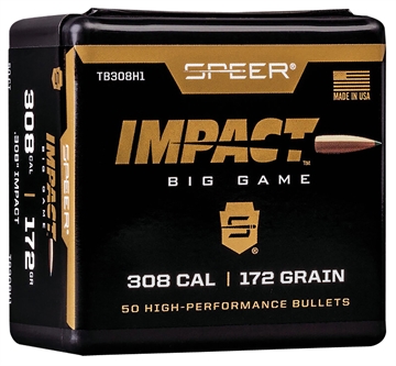 Picture of Speer Impact Big Game Rifle Bullets .308 Win 172gr TIPPED PLATED CB 50/ct TB308H1