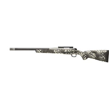 Picture of Springfield Model 2020, Boundary, Bolt Action Rifle, 6.5 PRC, 24" Carbon Fiber Barrel, 1:10 Twist, SA Radial Brake, Cerakote Finish, Tactical Gray, Rogue Camo AG Sportsman Carbon Fiber Stock with M-LOK and QD Cups, TriggerTech Adjustable Trigger, 3 Rounds BAB92465PRCCFY
