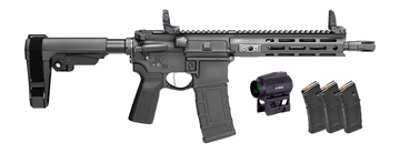 Picture of Springfield Saint Victor Gear Pac Pistol .300 BLK 30rd Magazines(4) 9.5'' Barrel SBA3 4 Brace Viridian Venta Red Dot Bag STV995300BV2SBA3-PAC STV995300BV2SBA3PAC