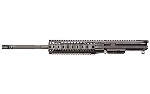 Picture of Spike's Tactical Complete Upper Receiver, 223 Rem/556 NATO, 16" Chrome Lined Barrel, 1:7 Twist, Fits AR Rifles, Flat Top Receiver, Quad Rail Handguard, Black Finish STU5025-R9S STU5025R9S