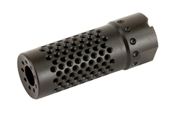 Picture of Spike's Tactical Dynacomp AK Brake, 762X39, 14.1 Left Hand Thread, Black Finish SAKD14M
