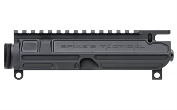 Picture of Spike's Tactical Generation 2, Billet, Upper, 223 Remington, 556NATO, Black, Mil-Spec Barrel Nut SFT52B2