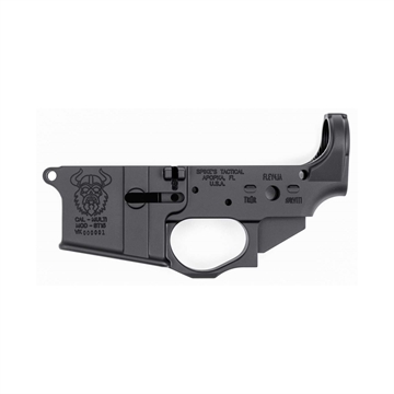 Picture of Spikes Viking Stripped Lower Receiver Multi-Caliber 7075-T6 Aluminum Black Anodized for AR-15 STLS031