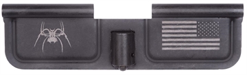 Picture of Spikes Ejection Port Door Spider and Flag AR-15 Black Phosphate Steel SED7010