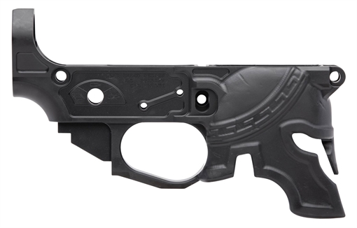 Picture of Spikes Rare Breed Spartan Stripped Lower Receiver Multi-Caliber 7075-T6 Aluminum Black Anodized for AR-15 STLB610