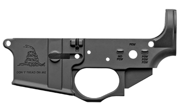 Picture of Spike's Tactical Gadsden Logo, Stripped Lower, Semi-automatic, 223 Rem/556NATO, Black Finish, Non-Color STLS034