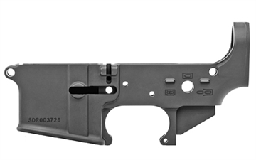 Picture of Spike's Tactical No Logo II, Stripped Lower, Semi-automatic, 223 Rem/556NATO, Black Finish, Non-Color, No Logo STLS045