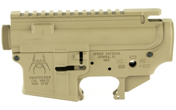 Picture of Spike's Tactical Upper/Lower Receiver Set, Semi-automatic, 223 Rem/556NATO, Flat Dark Earth Finish, Mil-spec STS1512