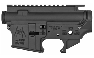 Picture of Spike's Tactical Upper/Lower Receiver Set, Semi-automatic, 223 Rem/556NATO, Black Finish, Mil-spec, Spider Lower STS1019