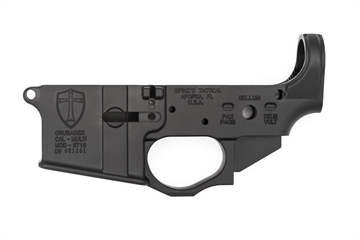 Picture of SPIKES TACTICAL STRIPPED LOWER RECEIVER MULTI CAL, CRUSADER LOGO--COSMETIC BLEM STLS022-BLEM