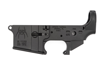 Picture of SPIKES TACTICAL STRIPPED LOWER RECEIVER MULTI CAL, SPIDER W/ FIRE/SAFE--COSMETIC BLEM STLS018-BLEM