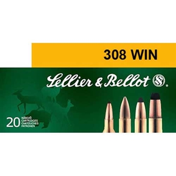Picture of Sellier & Bellot 308 WINCHESTER 150GR SOFT POINT CUTTING EDGE 20/BOX SB308D