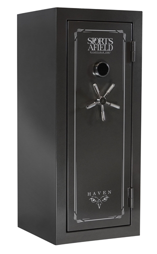 Picture of Sports Afield S Haven Electronic Keypad/Key Entry Dark Gray Metallic Steel Holds 24 + 4 59" H x 25" W x 24" D Fireproof- Yes SECSA5925HX