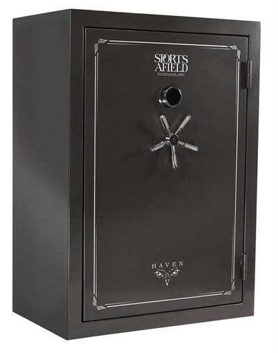 Picture of Sports Afield Haven Electronic Keypad/Key Entry Dark Gray Metallic Steel Holds 48 + 8 59" H x 42" W x 26" D Fireproof- Yes SECSA5942HX