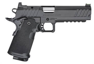 Picture of Springfield 1911 DS Prodigy AOS, Semi-automatic, Metal Frame Pistol, Full Size, 9MM, 5" Forged Stainless Steel Bull Barrel, Cerakote Finish, Black, Polymer Grips, Fiber Optic Front and Black Serrated Rear Sights, Optics Ready, Ambidextrous Safety, 10 Rounds, 2 Magazines PH9119AOSLC