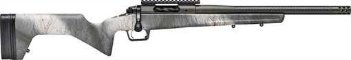 Picture of Springfield Model 2020, Redline, Bolt Action Rifle, 308 Winchester, 16" Carbon Fiber Barrel, SA Radial Brake, Cerakote Finish, Mil Spec Green, Greyboe Trekker Stock, Olive with Black Webbing, TriggerTech Trigger, 3 Rounds, 1 AICS Pattern Magazine, Right Hand BAT916308CFGC