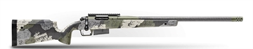 Picture of Springfield Model 2020 Waypoint, Bolt Action, 6.5 PRC, 24" Carbon Fiber Barrel, SA Radial Brake, Green Color, Mil-Spec Green Cerakote, Evergreen Camo Carbon Fiber Stock with M-LOK, TriggerTech Adjustable Trigger, 3Rd, 1 AICS Short Action Magazine BAW92465PRCCFG