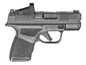 Picture of Springfield Armory Hellcat Micro-Compact OSP 9mm Luger 3" 11+1, 13+1 Black Black Melonite Steel Slide Adaptive Textured Black Polymer Grip Includes Shield SMSc HC9319BOSPSMSC