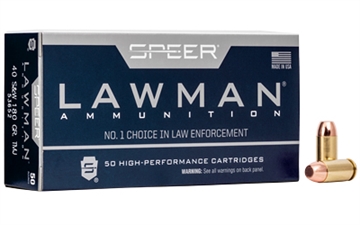 Picture of Speer Ammunition Speer Lawman, Training, 40 S&W, 180 Grain, Total Metal Jacket, 50 Round Box 0766835 53652