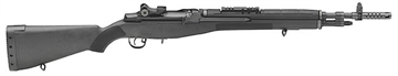 Picture of Springfield Armory M1A Scout Squad 308 Win/7.62x51mm 10+1 18" Black Parkerized Carbon Steel Barrel w/Muzzle Brake, Black Parkerized Picatinny Rail Steel Receiver, Fixed Black Synthetic Stock AA9126