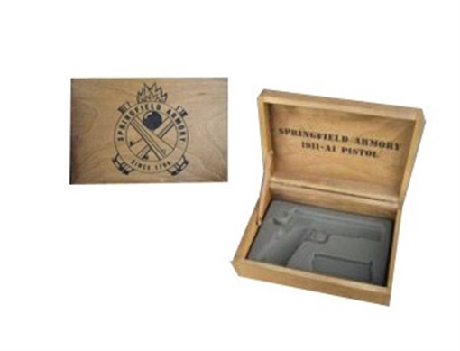 Picture of Springfield Armory SPRINGFIELD WOODEN SINGLE PISTOL BATTERY BOX GE5051