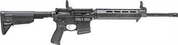 Picture of Springfield SAINT 5.56, Semi-automatic, AR, 223 Remington/556NATO, 16" Barrel, 1:8 Twist, Flash Hider Included, Black, BCM Gunfighter Grip and Stock, 1 Mag, 10Rd, Front/Rear Flip Sights, Picatinny Gas Block ST916556BMLC