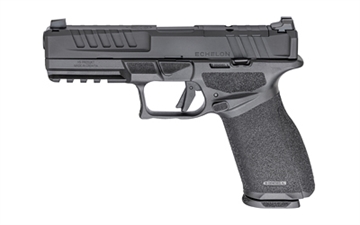 Picture of Springfield Echelon, Semi-automatic, Striker Fired, Polymer Framed Pistol, Full Size, 9MM, 4.5" Barrel, Melonite Finish, Black, Crimson Trace CT-1500, Optics Ready Slide, White Dot Front Sight, Tactical Rack U-Dot Rear, 5 Magazines, (3)-17 Round & (2)-20 Round, Includes Range Bag EC9459B-UWD-GU25