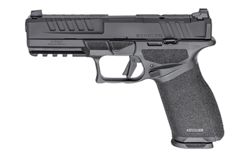 Picture of Springfield Echelon, Semi-automatic, Striker Fired, Polymer Framed Pistol, Full Size, 9MM, 4.5" Barrel, Melonite Finish, Black, Optics Ready Slide, 3 Dot Tritium Night Sights, 2 Magazines, (1)-17 Round and (1)-20 Round EC9459B-3D EC9459B3D
