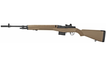 Picture of Springfield Armory M1A Standard Issue 308 Win/7.62x51mm 10+1 22" Black Parkerized Carbon Steel Barrel, Black Parkerized Steel Receiver, Flat Dark Earth Synthetic Fixed Stock, Right Hand MA9120
