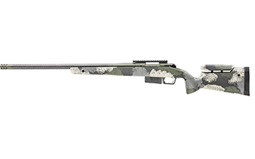 Picture of Springfield Model 2020 Waypoint, Bolt Action, 6.5 PRC, 24" Carbon Fiber Barrel, SA Radial Brake, Green Color, Mil-Spec Green Cerakote, Evergreen Camo Adjustable Carbon Fiber Stock with M-LOK, TriggerTech Adjustable Trigger, 3Rd, 1 AICS Short Action Magazine BAW92465PRCCFGA