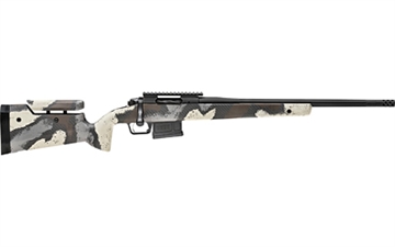 Picture of Springfield Model 2020 Waypoint, Bolt Action, 6MM Creedmoor, 20" Fluted Stainless Barrel, SA Radial Brake, Cerakote Finish, Graphite Black, Ridgeline Camo Adjustable Carbon Fiber Stock with M-LOK, TriggerTech Adjustable Trigger, 5 Rounds, 1 AICS Short Action Magazine BAW9206CMDA
