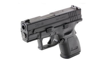 Picture of Springfield Armory XD *CA Compliant Sub-Compact 9mm Luger 10+1, 3" Black Melonite Steel Barrel & Serrated Slide, Black Polymer Frame w/Picatinny Rail, Black Polymer Grip XD9801