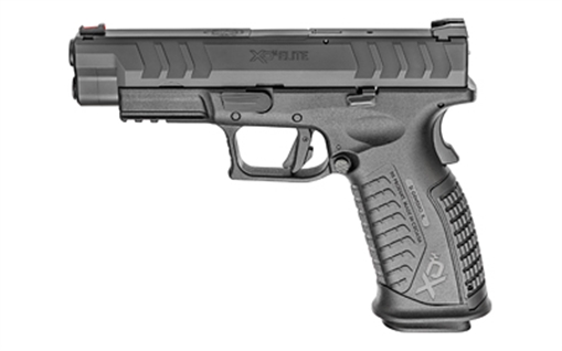 Picture of Springfield XDM, Elite, Striker Fired, Semi-automatic, Polymer Frame Pistol, Full Size, 9MM, 4.5" Barrel, Melonite Finish, Black, Fiber Optic Front Sight and Tactical Rack U-Dot Rear Sight, 20 Rounds, 2 Magazines XDME9459BHC