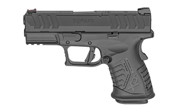 Picture of Springfield XDM Elite Compact OSP, Semi Automatic Pistol, Striker Fired, 10MM, 3.8" Barrel, Hammer Forged Steel, Polymer Frame, Melonite Finish, Black, Fiber Optic Front Sight and Tactical Rack U-Dot Rear Sight, 11 Rounds, 2 Magazines XDME93810CBHCOSP