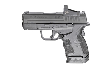Picture of Springfield XD-S Mod.2, OSP, Striker Fired, Semi-automatic, Polymer Frame Pistol, Sub Compact, 45 ACP, 3.3" Barrel, Melonite Finish, Black, White Dot Front Sight, Serrated Rear Sight, Crimson Trace CTS-1500 Red Dot, 2 Magazines, (1) 5-Round, (1) 6-Round Extended XDSG93345BCT