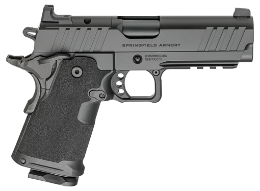 Picture of Springfield 1911 DS Prodigy Compact, Semi-automatic, Metal Frame Pistol, 4.25" Stainless Steel Barrel, Aluminum Alloy Frame, Cerakote Finish, Black, Optics Ready, Front Night Sight, 2 Magazines, 15 Rounds PH9116AOS