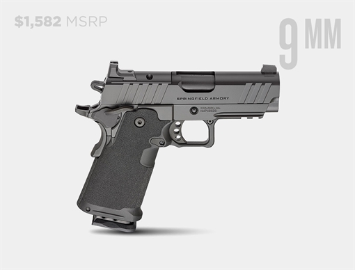 Picture of SPRINGFIELD ARMORY ARMORY 1911 DS PRODIGY AOS FULL SIZE GRIP U-NOTCH W/TRITIUM LC 9 MM 3.5IN BARREL 10RD BLACK FULL SIZE GRIP U-NOTCH W/TRITIUM LC PH9114AOSLC PH9114AOSLC