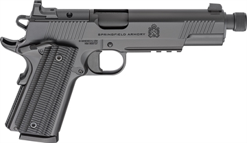 Picture of Springfield Armory 1911 Operator AOS Handgun .45 Auto 8rd Magazine(2) 5.75" Threaded Barrel Black Cerakote POT9240AOS
