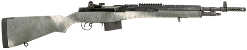 Picture of Springfield Armory M1A Scout Squad Sports South Exclusive 308 Win 10+1 18" Black Cerakote Steel Barrel, Picatinny Rail Steel Receiver, Fixed GB Black Speckled Synthetic Stock AA9112