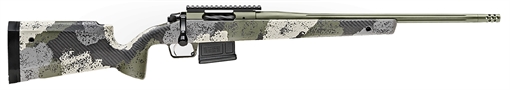 Picture of Springfield Armory Model 2020 WayPoint 6mm Creedmoor 5+1 Cap 20" Mil-Spec Green Cerakote Rec/Barrel Evergreen Camo Carbon Fiber Hybrid Profile with M-LOK Stock Right Hand (Full Size) BAW9206CMG