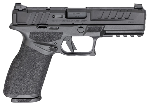 Picture of Springfield Echelon, Semi-automatic, Striker Fired, Polymer Framed Pistol, Full Size, 9MM, 4.5" Barrel, Melonite Finish, Black, Crimson Trace CT-1500, Optics Ready Slide, Front Tritium Night Sight, Tactical Rack U-Dot Rear, 5 Magazines, (3)-17 Round & (2)-20 Round, Includes Range Bag EC9459B-U-GU25