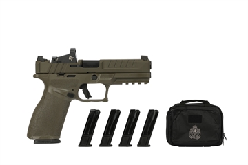 Picture of Springfield Echelon, Semi-automatic, Striker Fired, Full Size, 9MM, 4.5" Barrel, Melonite Finish, Olive Drab Green, Crimson Trace CT-1500, Optics Ready Slide, Front Tritium Night Sight, Tactical Rack U-Dot Rear, 10 Rounds, 5 Magazines, Includes Range Bag EC9459GLC-U-GU25 EC9459GLCU-GU25