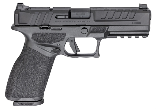 Picture of Springfield Echelon, Semi-automatic, Striker Fired, Full Size, 9MM, 4.5" Barrel, Melonite Finish, Black, Crimson Trace CT-1500, Optics Ready Slide, Front Tritium Night Sight, Tactical Rack U-Dot Rear, 10 Rounds, 5 Magazines, Includes Range Bag EC9459BLC-U-GU25 EC9459BLCU-GU25