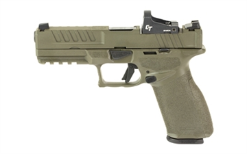 Picture of Springfield Echelon, Semi-automatic, Striker Fired, Full Size, 9MM, 4.5" Barrel, Melonite Finish, Olive Drab Green, Crimson Trace CT-1500, Optics Ready Slide, Front Tritium Night Sight, Tactical Rack U-Dot Rear, 15 Rounds, 5 Magazines, Includes Range Bag EC9459G-U-15-GU25 EC9459G-U-15G25