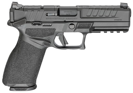 Picture of Springfield Echelon, Semi-automatic, Striker Fired, Polymer Framed Pistol, Full Size, 9MM, 4.5" Barrel, Melonite Finish, Black, Optics Ready Slide, Front Tritium Night Sight, Tactical Rack U-Dot Rear, Manual Safety, 2 Magazines, (1)-17 Round and (1)-20 Round EC9459BMS-U EC9459BMSU