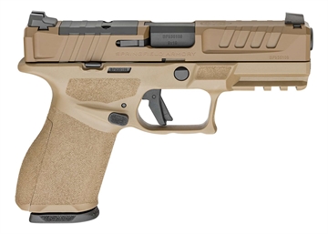 Picture of Springfield Echelon 4.0C, Semi-automatic, Striker Fired, Polymer Framed Pistol, Compact, 9MM, 4" Barrel, Cerakote Finish, Flat Dark Earth, Optics Ready Slide, Front Tritium Night Sight, Tactical U-Dot Rear, 15 Rounds, 2 Magazines EC9409F-U-15