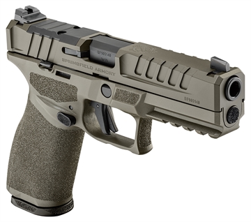Picture of Springfield Echelon 4.5F, Semi-automatic, Striker Fired, Polymer Framed Pistol, Full Size, 9MM, 4.5" Barrel, Cerakote Finish, Olive Drab Green, Optics Ready Slide, Front Tritium Night Sight, Tactical U-Dot Rear, 15 Rounds, 2 Magazines EC9459G-U-15